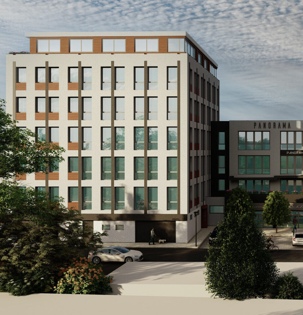 Vizualizace budovy A po rekonstrukci